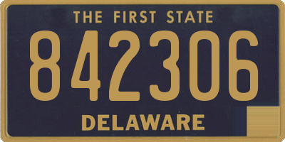 DE license plate 842306