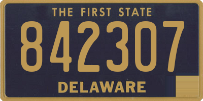 DE license plate 842307