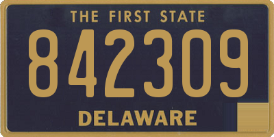 DE license plate 842309