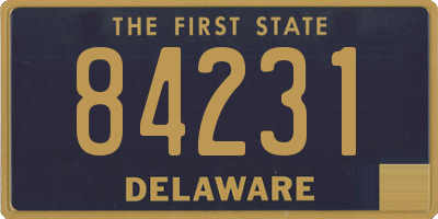 DE license plate 84231