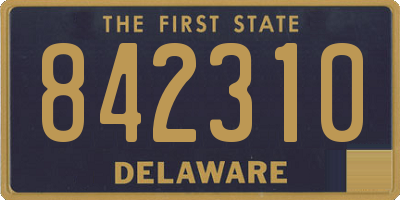 DE license plate 842310