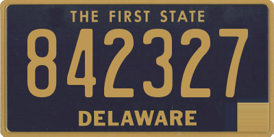 DE license plate 842327