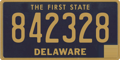 DE license plate 842328