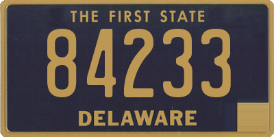 DE license plate 84233