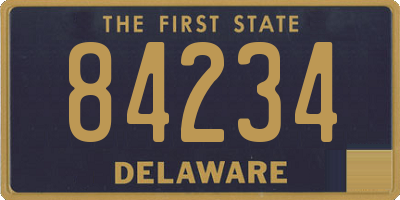 DE license plate 84234