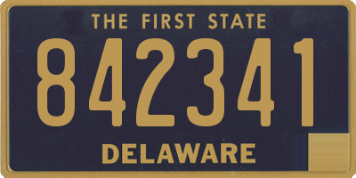 DE license plate 842341