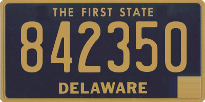 DE license plate 842350