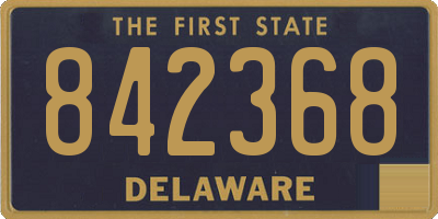 DE license plate 842368
