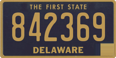 DE license plate 842369