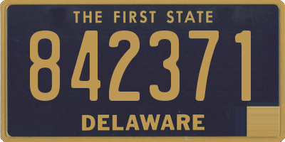 DE license plate 842371