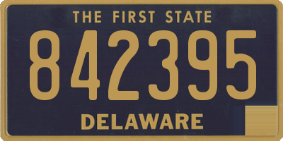 DE license plate 842395