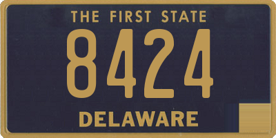 DE license plate 8424