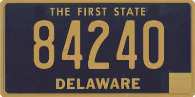 DE license plate 84240