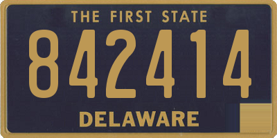 DE license plate 842414