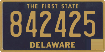 DE license plate 842425