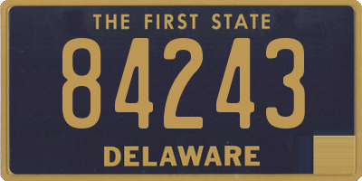DE license plate 84243