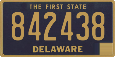 DE license plate 842438