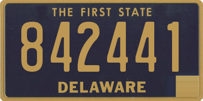 DE license plate 842441