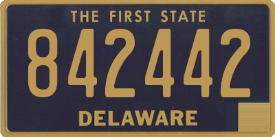 DE license plate 842442