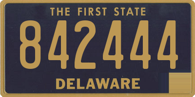 DE license plate 842444