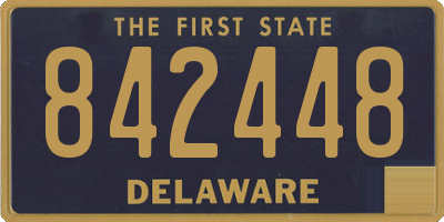 DE license plate 842448