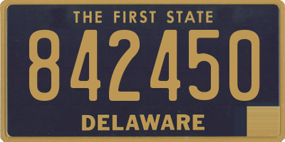 DE license plate 842450