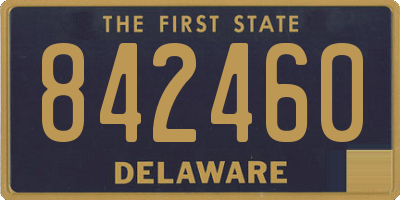 DE license plate 842460