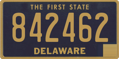 DE license plate 842462