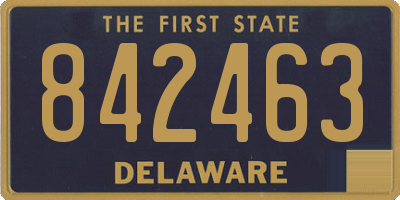 DE license plate 842463