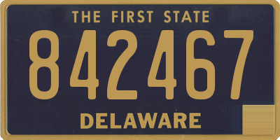 DE license plate 842467