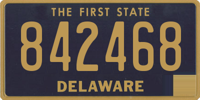 DE license plate 842468