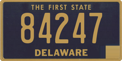 DE license plate 84247