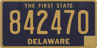 DE license plate 842470