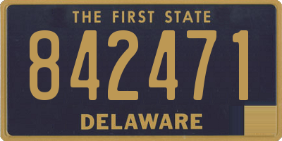 DE license plate 842471