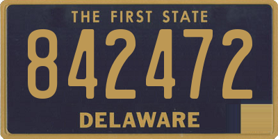 DE license plate 842472