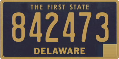 DE license plate 842473
