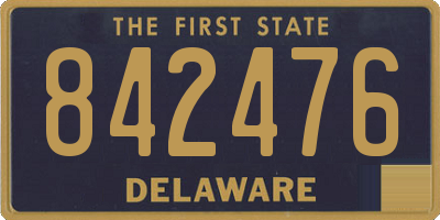 DE license plate 842476