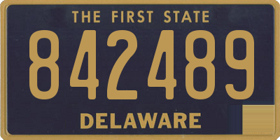 DE license plate 842489
