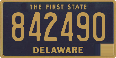 DE license plate 842490
