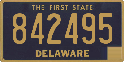 DE license plate 842495