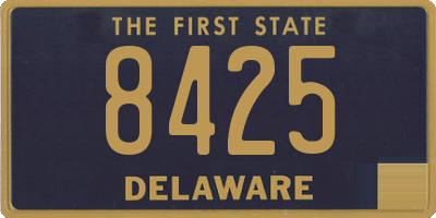 DE license plate 8425