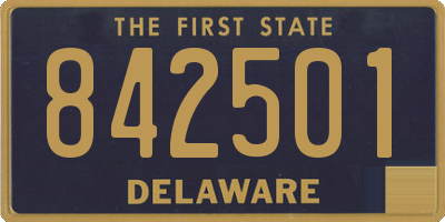 DE license plate 842501