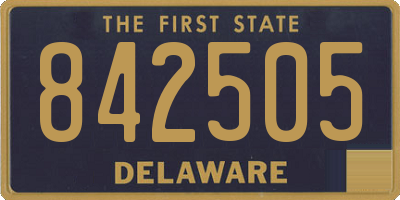 DE license plate 842505