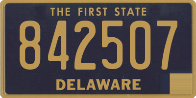 DE license plate 842507