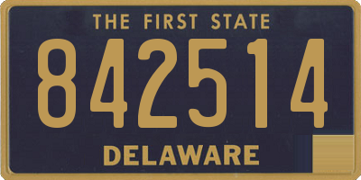 DE license plate 842514