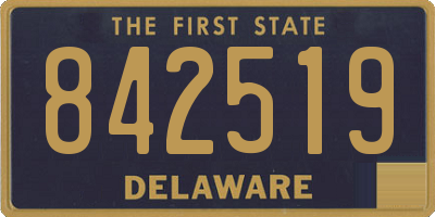 DE license plate 842519