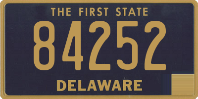 DE license plate 84252