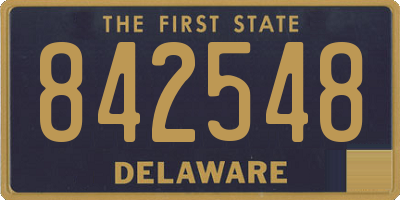 DE license plate 842548