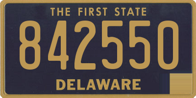 DE license plate 842550