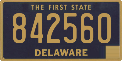DE license plate 842560